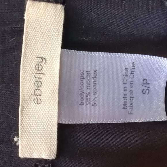 Eberjey, Giselle, Black Long Sleeve And Long Pants Pajama Set. Small - Picture 5 of 9